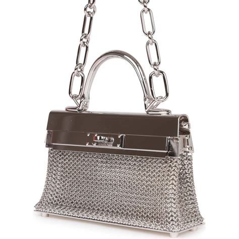 hermes kelly morphose silver